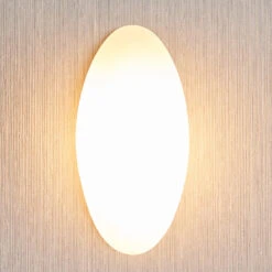 Lucande Glas-Wandleuchte Jemima, Elliptische Form -Beleuchtung Rabatte 9976049 2