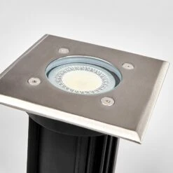 Eckige Edelstahl-Bodeneinbaulampe Insa, IP67 15 Eckige Edelstahl-Bodeneinbaulampe Insa, IP67 -Beleuchtung Rabatte 9977025 5