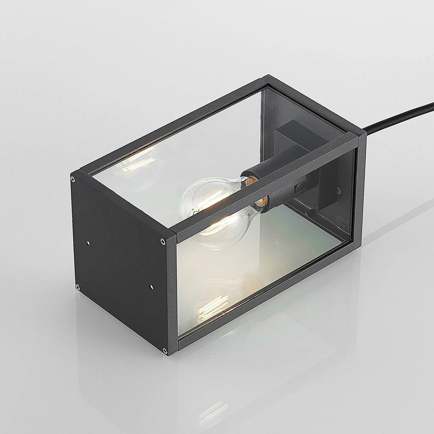 Lindby Filimon Außenpendellampe, Dunkelgrau, E27 9 Lindby Filimon Außenpendellampe, Dunkelgrau, E27 – Bild 7