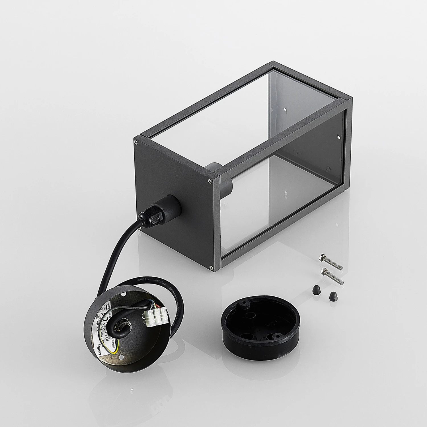 Lindby Filimon Außenpendellampe, Dunkelgrau, E27 11 Lindby Filimon Außenpendellampe, Dunkelgrau, E27 – Bild 9